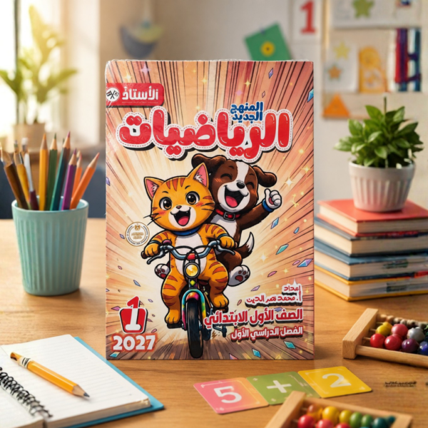 كتاب الاستاذ الرياضيات الصف الاول الابتدائى الترم الاول2027