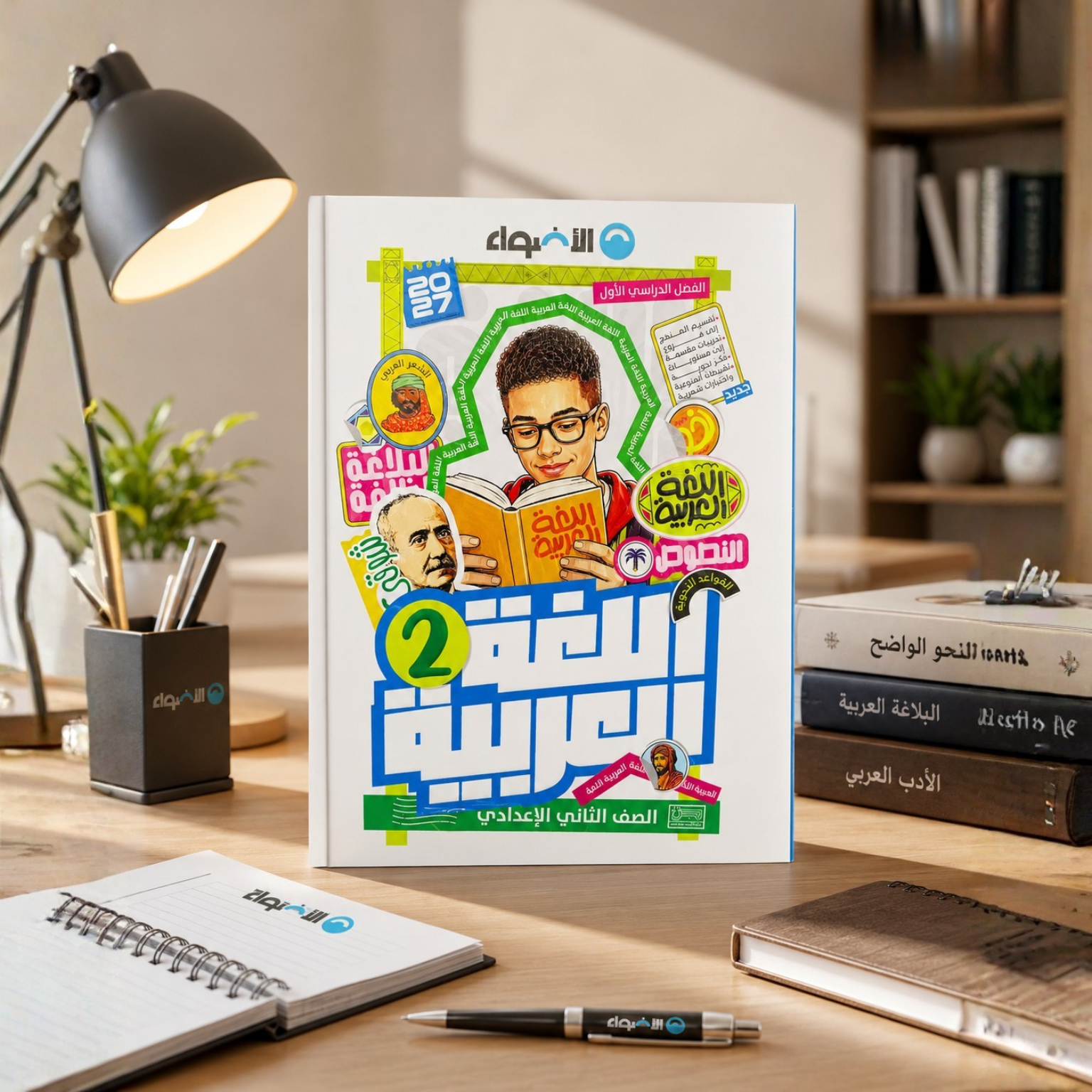 60 كتاب الأضواء لغة عربية الصف الثاني الإعدادي الترم الأول 2027