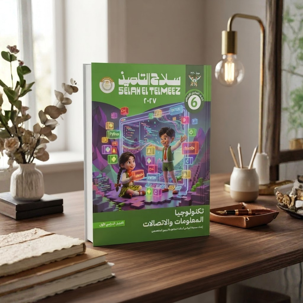 192 كتاب سلاح التلميذ تكنولوجيا الملعومات والاتصالات الصف السادس الابتدائى الترم الاول 2027